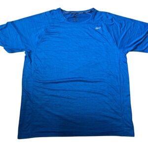 Pre-Owned Reebok Men’s Size 3XL Blue Short Sleeve Athletic Top Gym Workout Nice